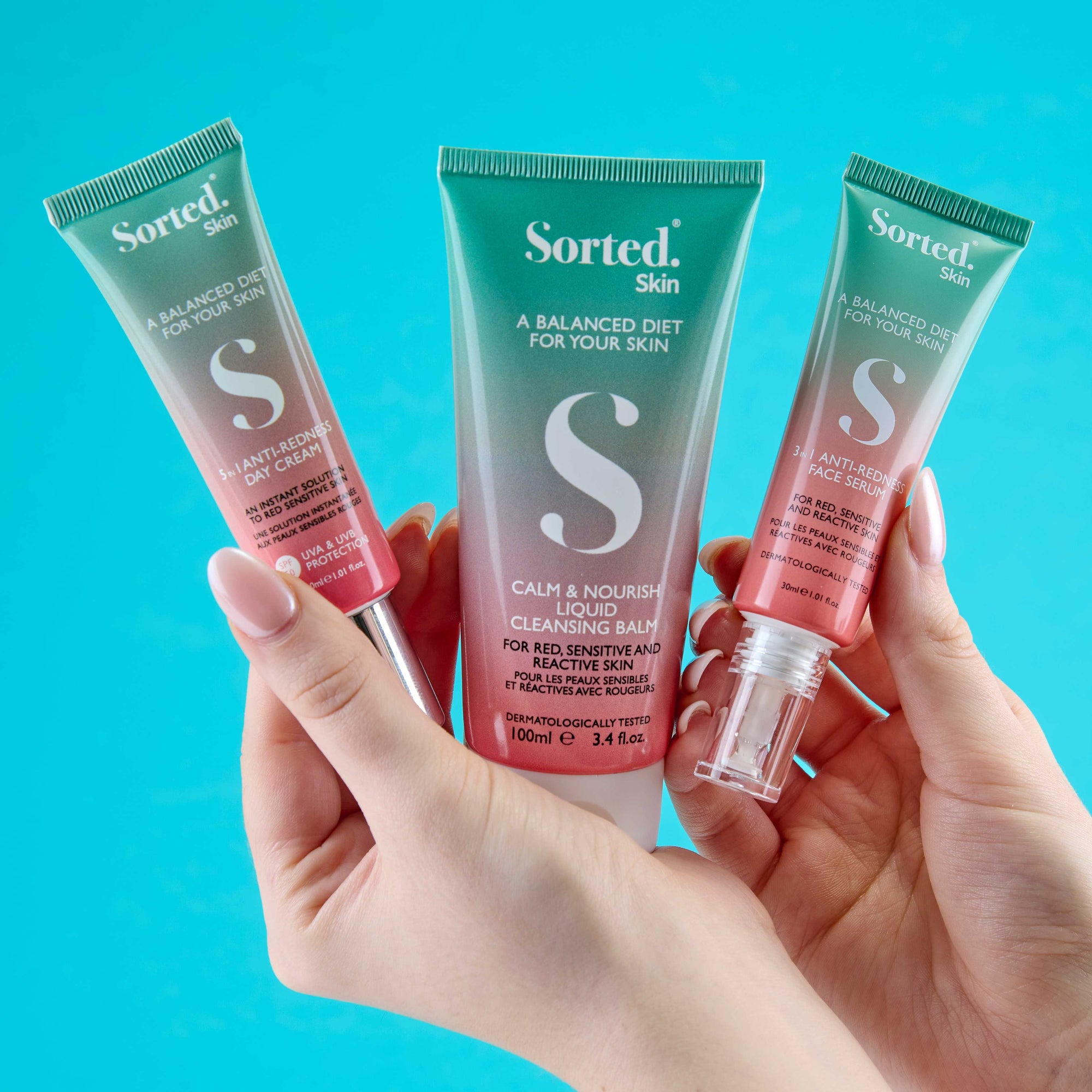 MEET THE A-TEAM, THE ONLY 3-STEP ROUTINE YOU NEED FOR RED, REACTIVE SKIN