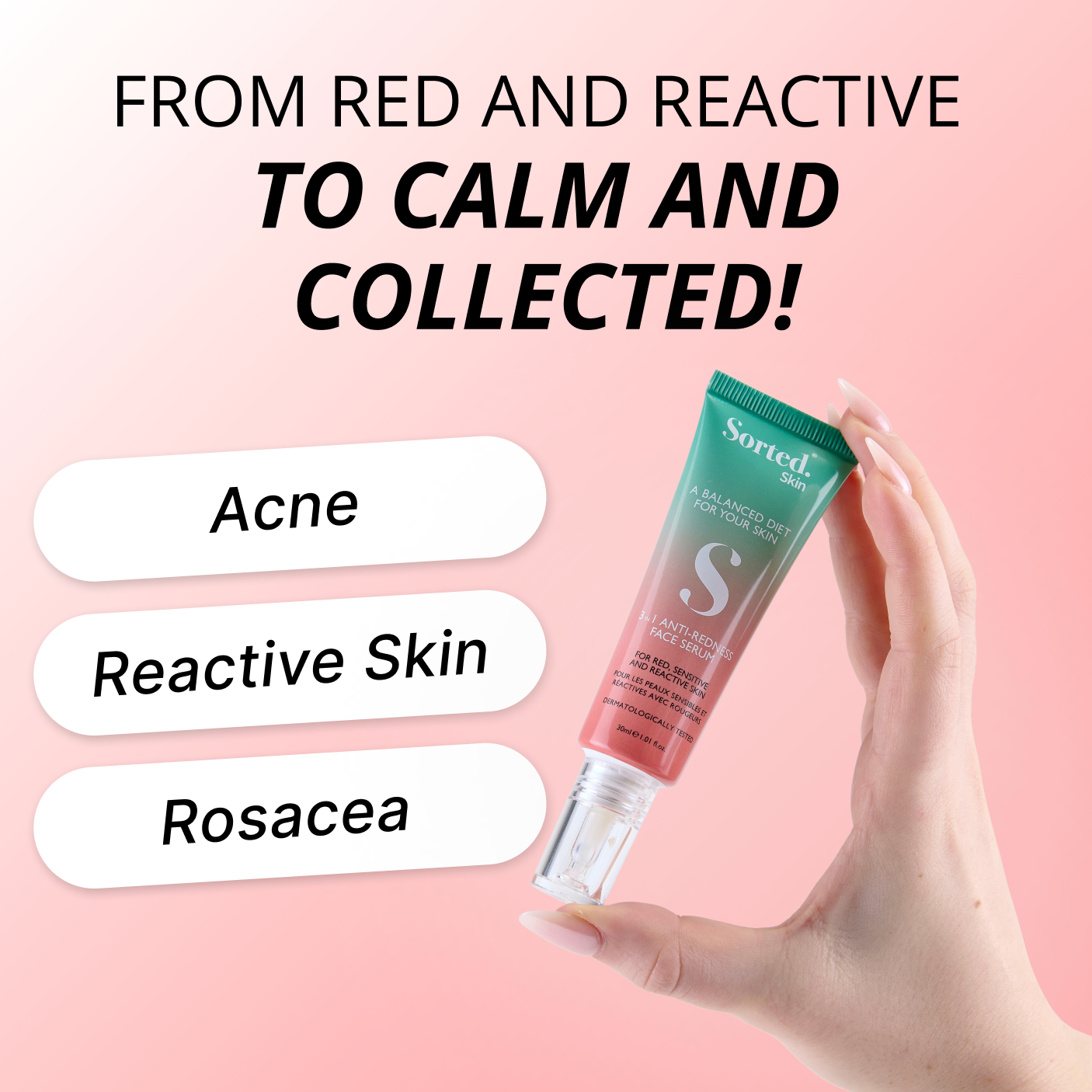 3 IN 1 ANTI-REDNESS FACE SERUM