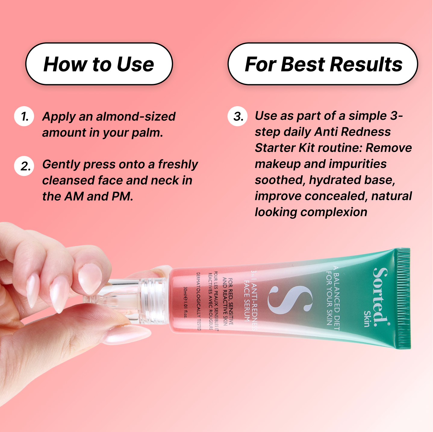 3 IN 1 ANTI-REDNESS FACE SERUM